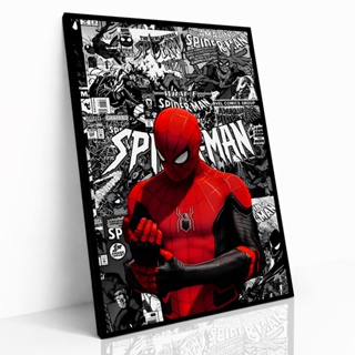 Quadro Decorativo Placa Parede mdf 60x40 Homem-Aranha Spider Man Decorações Sala Quarto Escritório em Oferta na Shopee