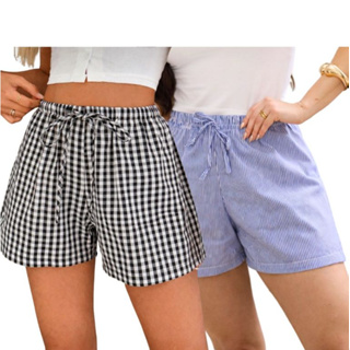 Kit 2 Shorts Básico Casual Com Elástico Soltinho De Algodão Leve Verão Moda Feminina em Oferta na Shopee