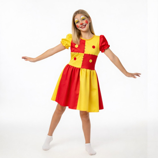 Vestido Emília Adulto com Short – Fantasia para Festas e Eventos em Oferta na Shopee