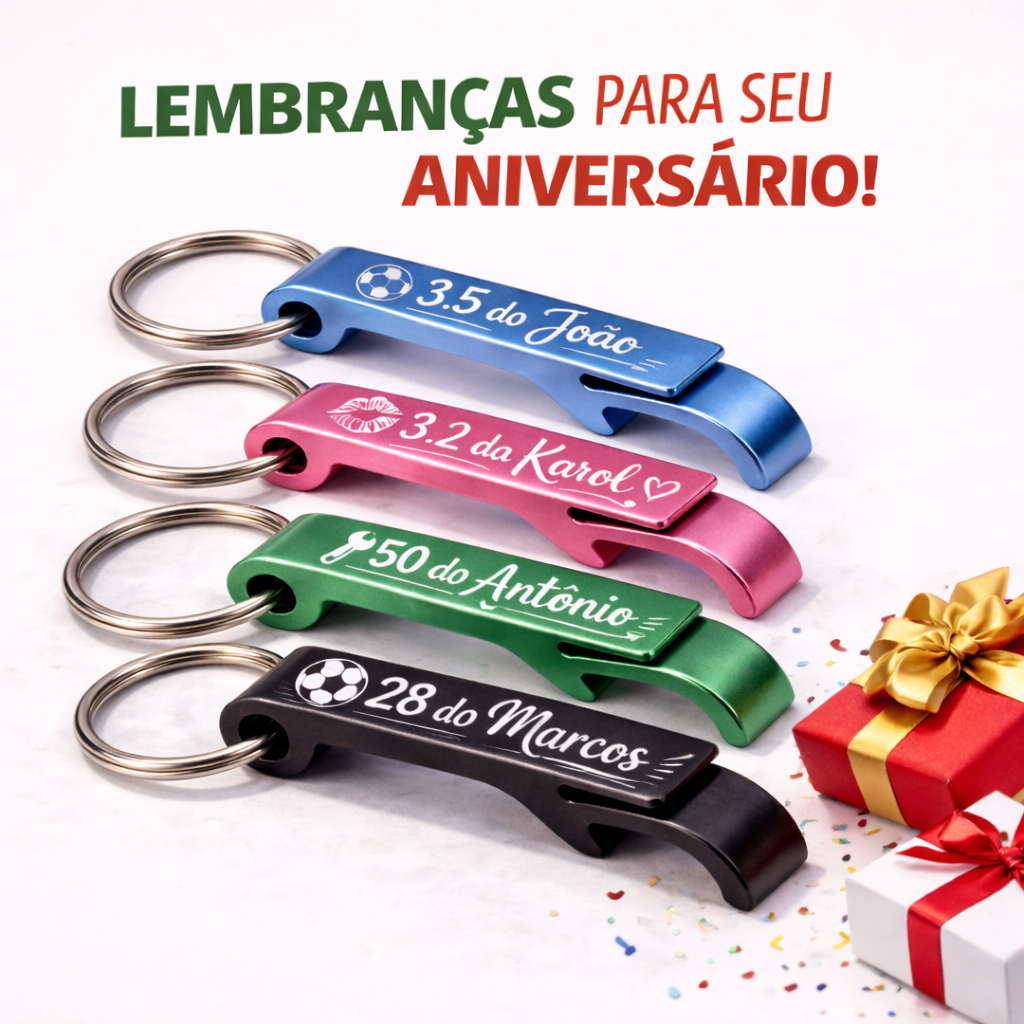 BRINDE PARA ANIVERSÁRIO CRIATIVO CHAVEIRO ABRIDOR 30 a 100 unidades em Oferta na Shopee