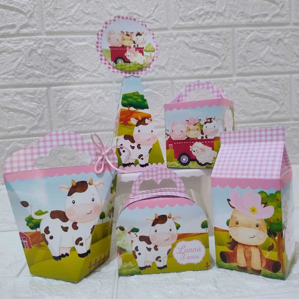 PERSONALIZADOS FAZENDINHA MENINA/PARA LEMBRANCINHA-FESTA-VÁRIOS TEMAS/KIT PERSONALIZADO LEMBRANCINHA FAZENDA MENINA