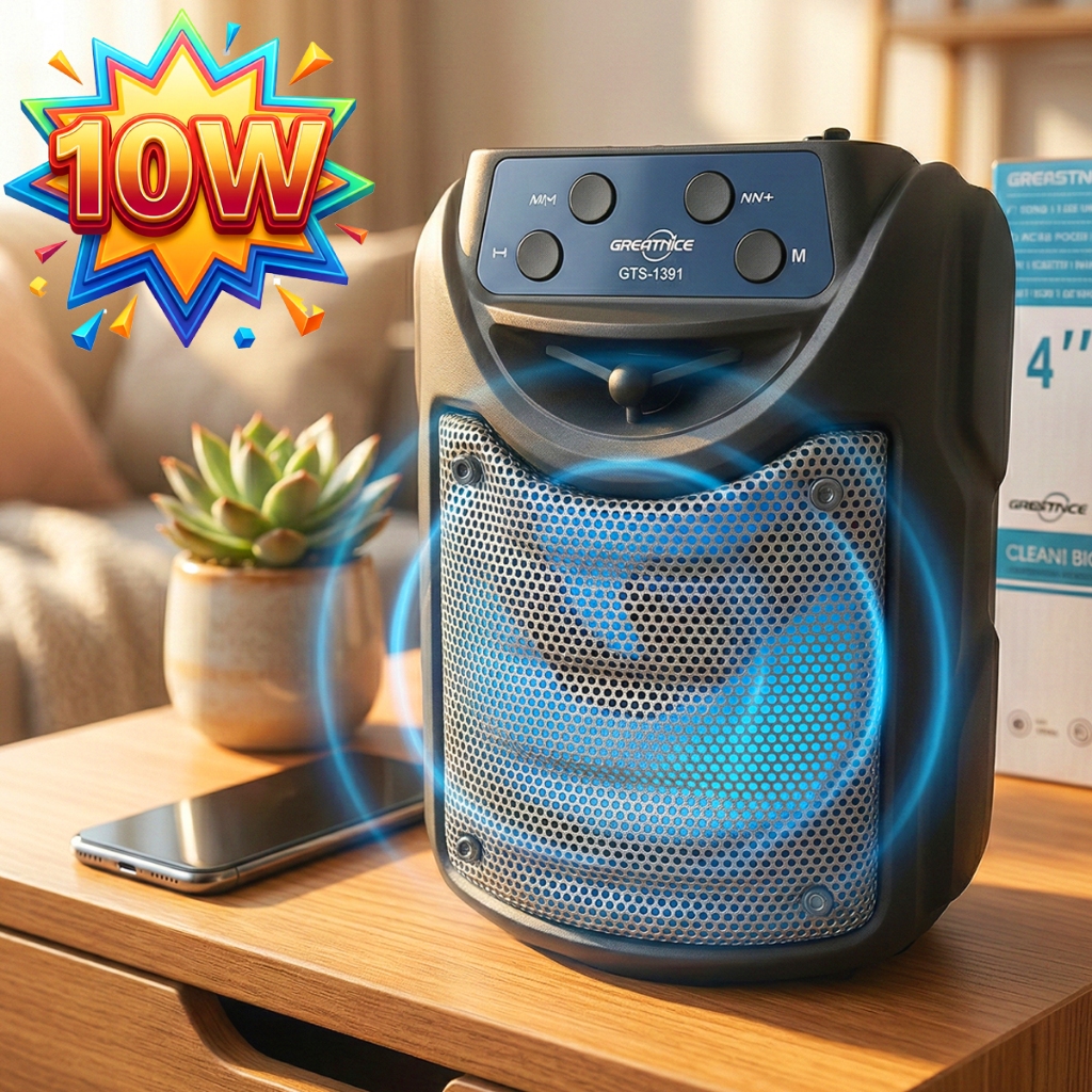 Caixa De Som Bluetooth Portátil Potente Led Rgb Fm P2 Barata