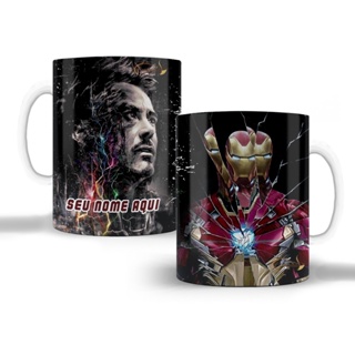 Caneca Homem de Ferro Tony Stark Iron Man Marvel Manopla Cerâmica 325ml Personalizada em Oferta na Shopee