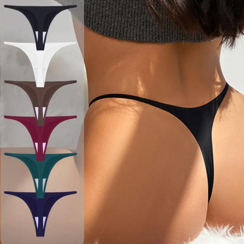 Kit 4 Calcinhas Fio Dental Femininas Sem Costura Poliamida Confortável em Oferta na Shopee