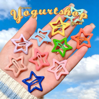 Kit Presilhas Tic Tac para Cabelo Prendedor Grampo Estrela Presilia Coloridos em Oferta na Shopee