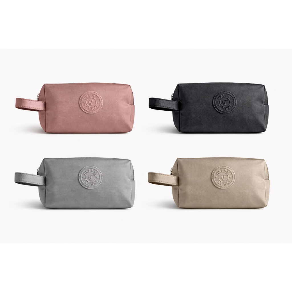 Estojo Necessárie Metalizado com  2 Divisórias - Prata , Dourado, Preto  ou Rosa