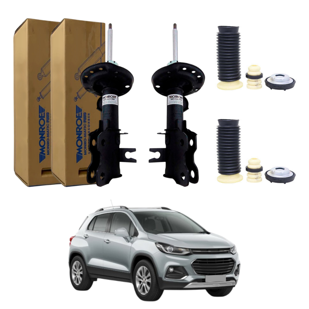 PAR AMORTECEDOR DIANTEIRO TRACKER 2013 A 2019 MONROE + KIT