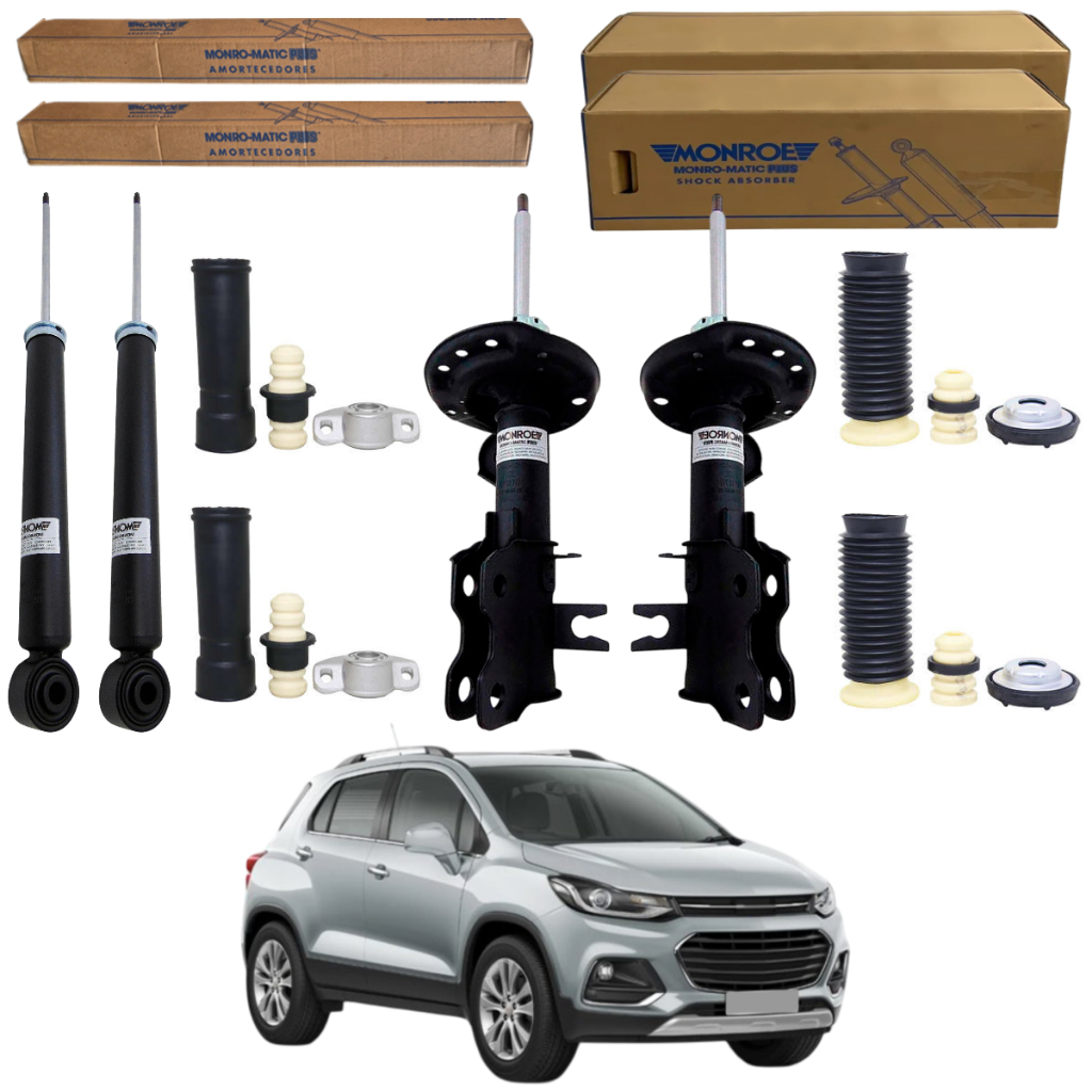 KIT 4 AMORTECEDOR TRACKER 2013 A 2019 MONROE + KIT