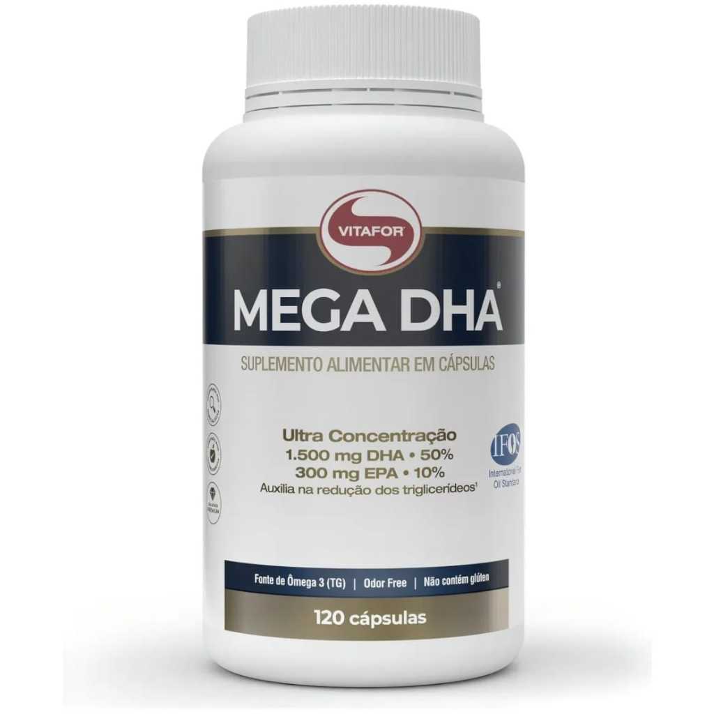 Mega Dha Vitafor 1500mg 120 Cápsulas