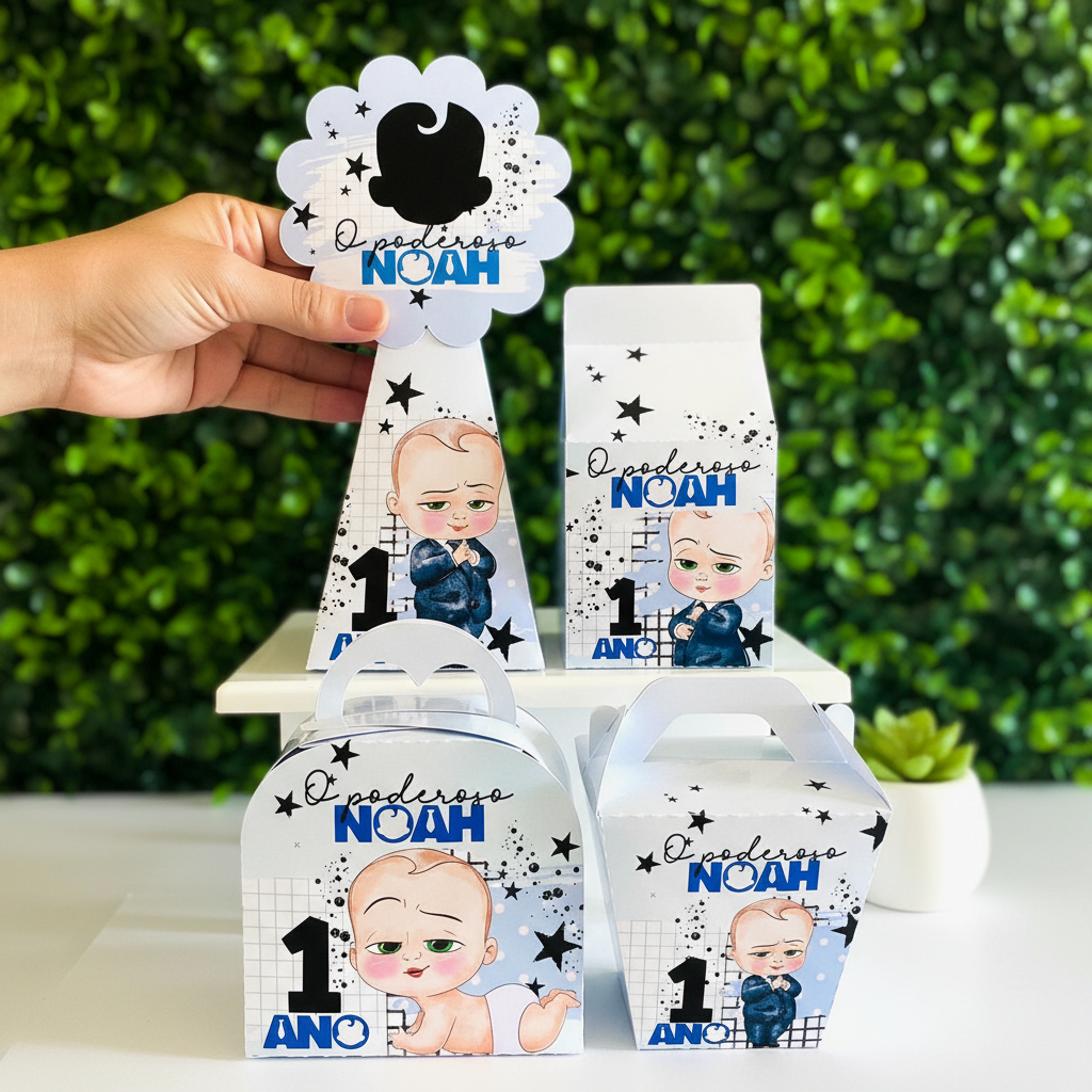 Kit Lembrancinhas Personalizadas O Poderoso Chefinho | Caixinhas Personalizadas Poderoso Chefinho