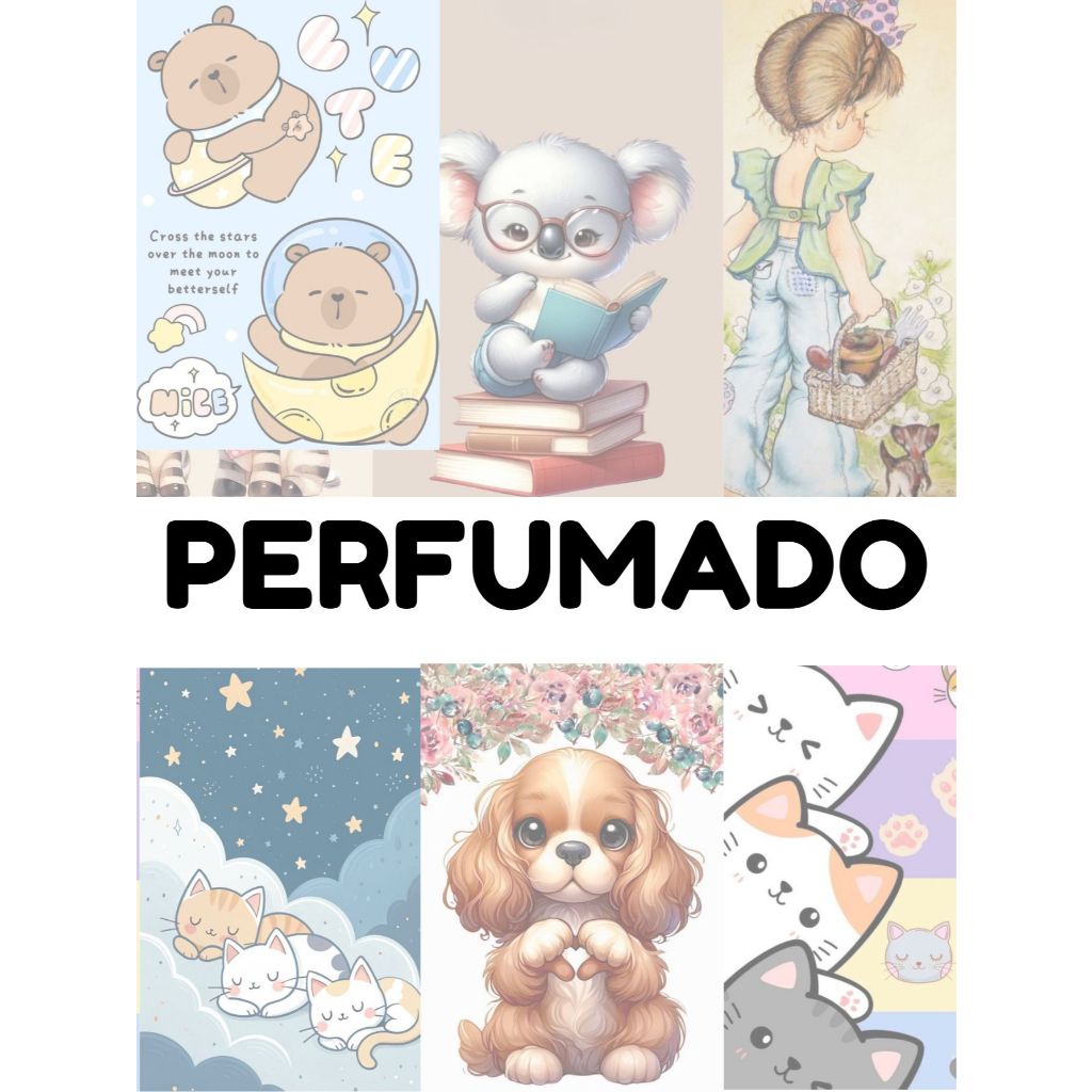 12 Papeis de carta papel de carta anos 90 anos 80 papelaria vintage com ou sem perfume