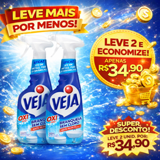 Kit Limpador Spray Anti Bac Veja Oxi Ativo 500ml em Oferta na Shopee