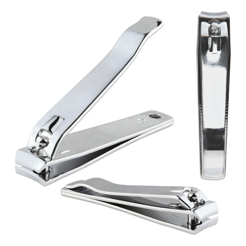 Cortador Alicate De Unha Grande Com Lixa Profissional Inox 7,5cm Cromado