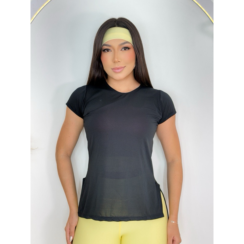 Camiseta Academia Dry Fit Poliéster Treino Blusa Manguinha Corrida Esportes Caminhada