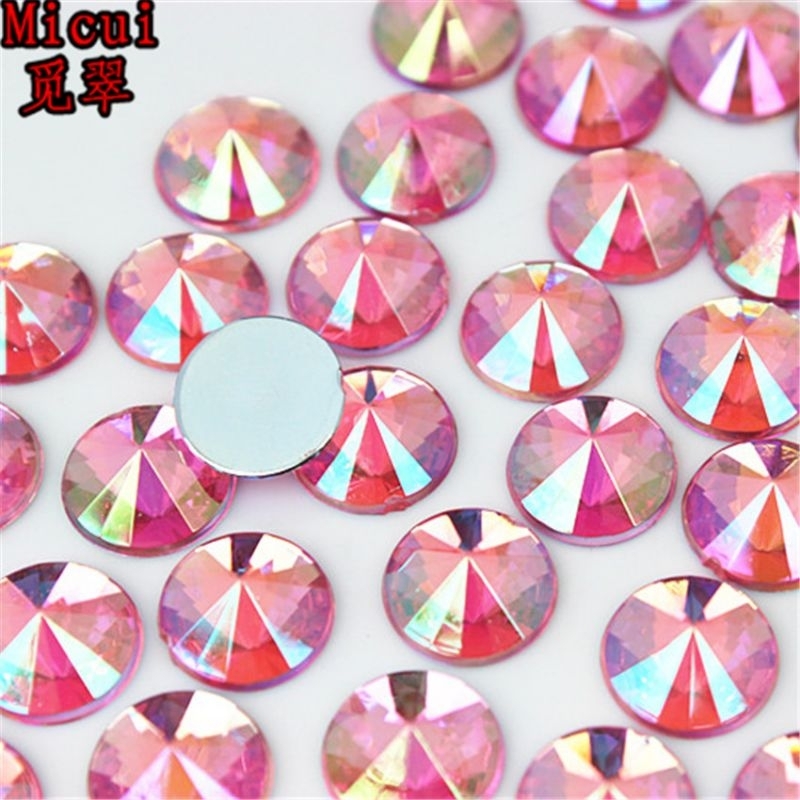 200pçs Strass Chaton Rivoli luxo 4mm 5mm 7mm