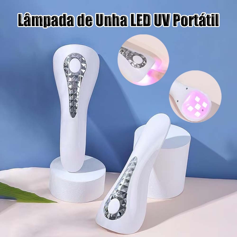 Melhor Cabine Secagem Unha Gel LED UV Portátil Mini Estufa tipo Lanterna - Essencial para Manicure Perfeita！