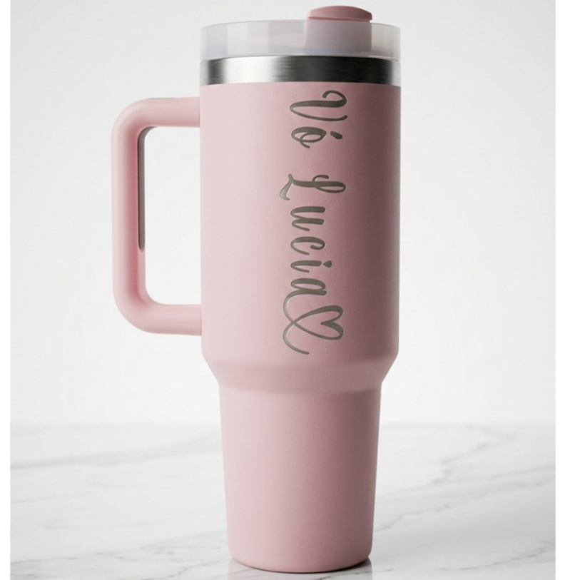 Copo Térmico 1200ml - Personalização a Laser - Nome - Logo - Time