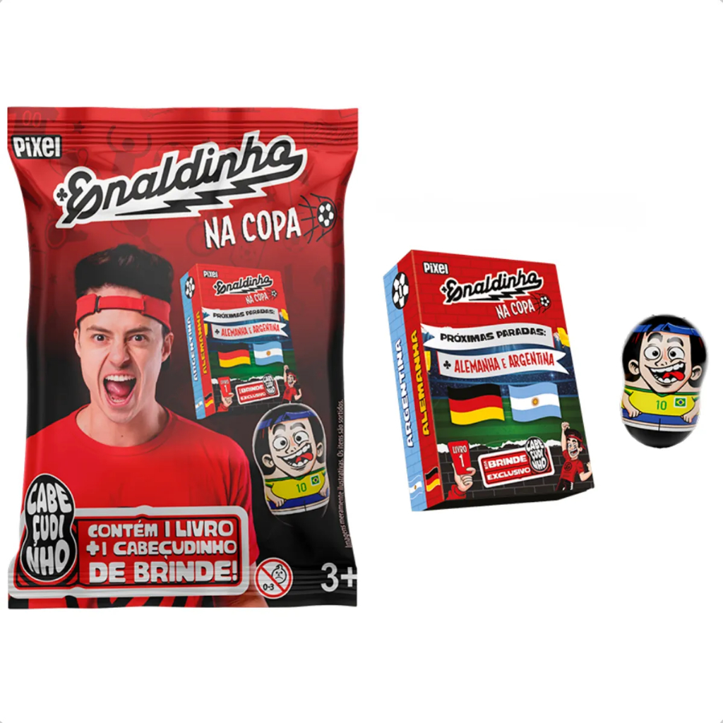 Coleção Enaldinho Na Copa Flow Pack Oficial Cabeçudinhos