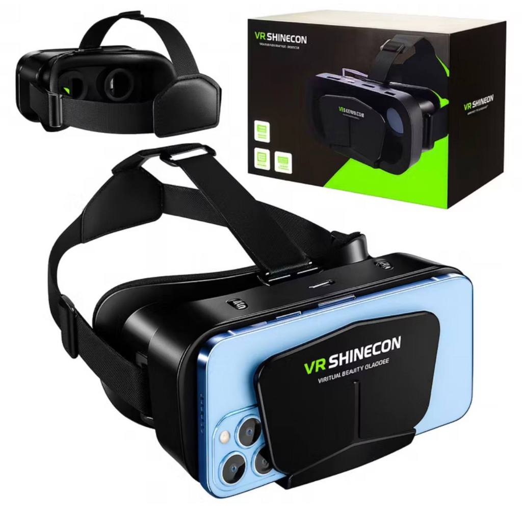 Óculos 3D Realidade Virtual VR Shinecon c/ Ajuste Foco Compatível Android iOS 4.7 a 6.5 Pol