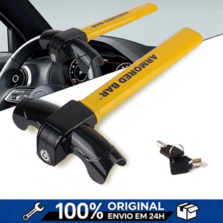 Trava De Segurança Antifurto de Aço Volante Carro-Universal Formato T,Reforçada Melhora A Automotiva em Oferta na Shopee