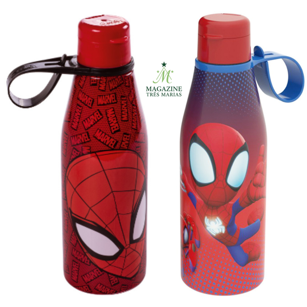 Garrafa Homem Aranha Antivazamento Veda Bem Resistente Spidey Escolar Academia Plasútil em Oferta na Shopee