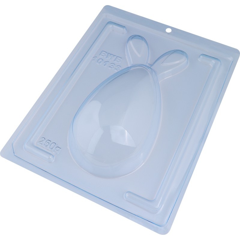 Forma 03 Partes Para Chocolate Ovo Com Orelhas 250g BWB COD : 10133 em Oferta na Shopee