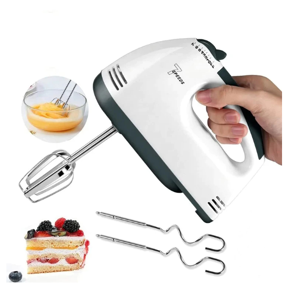 Batedeira De Mão Misturadora Elétrica Bolo Chantilly 7 Velocidades 200W Batedeira Massa Bolo Ovo110V