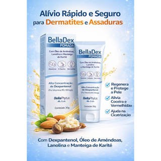 POMADA PARA DERMATITE DEXPANTENOL 30g BELLAPHYTUS em Oferta na Shopee
