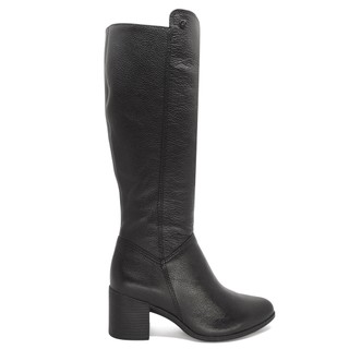 Bota Feminina Bottero Cano Longo Salto Grosso Médio Couro Legítimo Montaria Zíper Lateral 346903