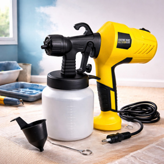 Pulverizador de Tinta Elétrico Pistola de Pintura Spray Profissional 1L Bico Ajustável Pintar em Oferta na Shopee