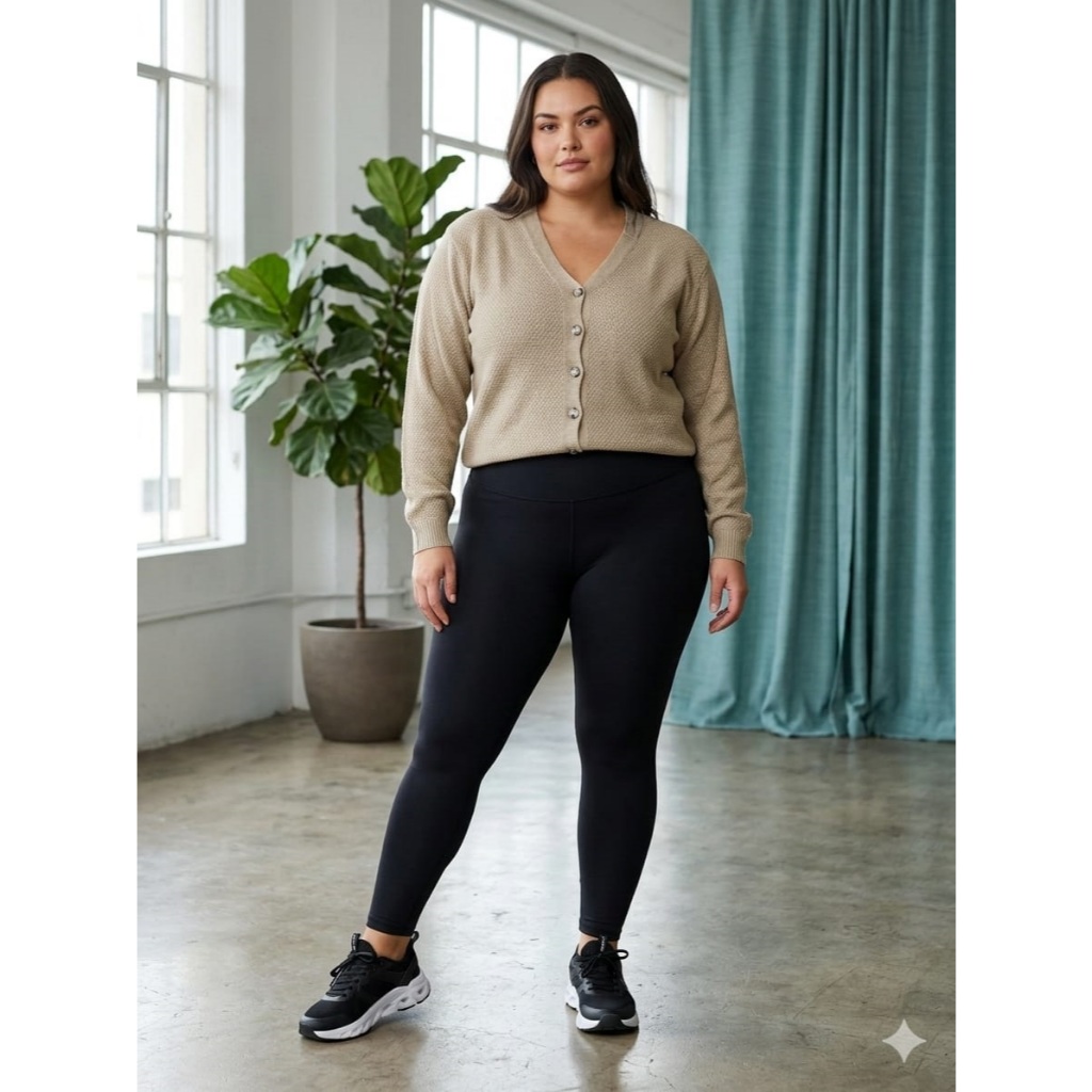 Casaco em Lã Plus size Feminino Inverno