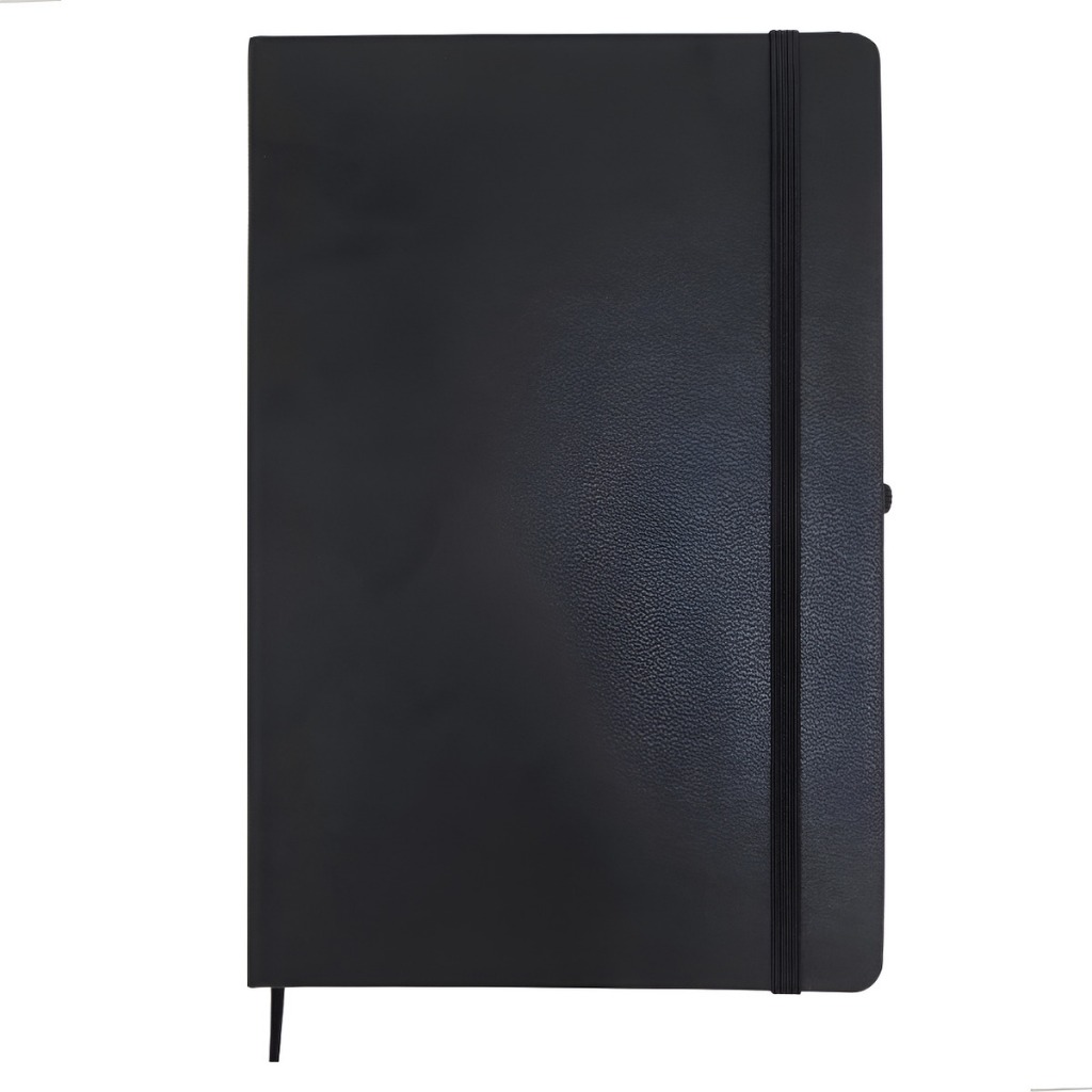 Caderno Tipo GTSHOP 80 Folhas 21x14cm com Capa Dura Preto