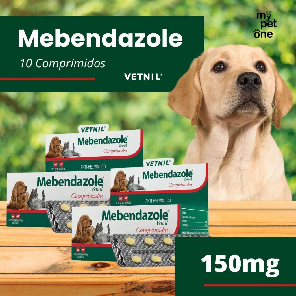 2 Mebendazole Vetnil - 10 comprimidos