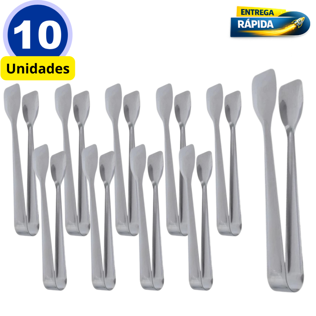 Kit 10 Pegador de Frios em Aço Inox para Buffet Profissional