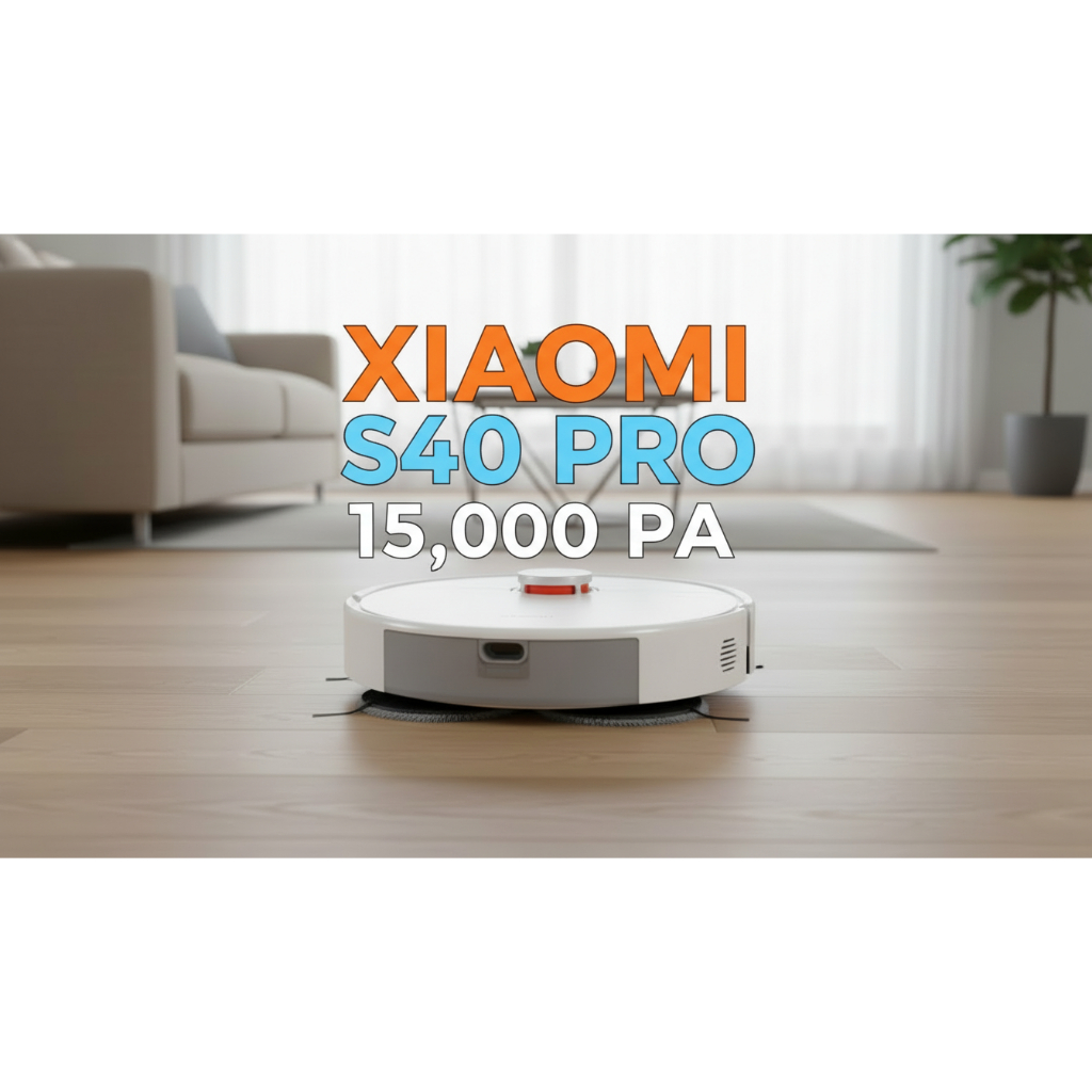 Xiaomi S40 Pro Robô Aspirador 15000Pa Braço Extensível Mopa Inteligente bivolt Original la...