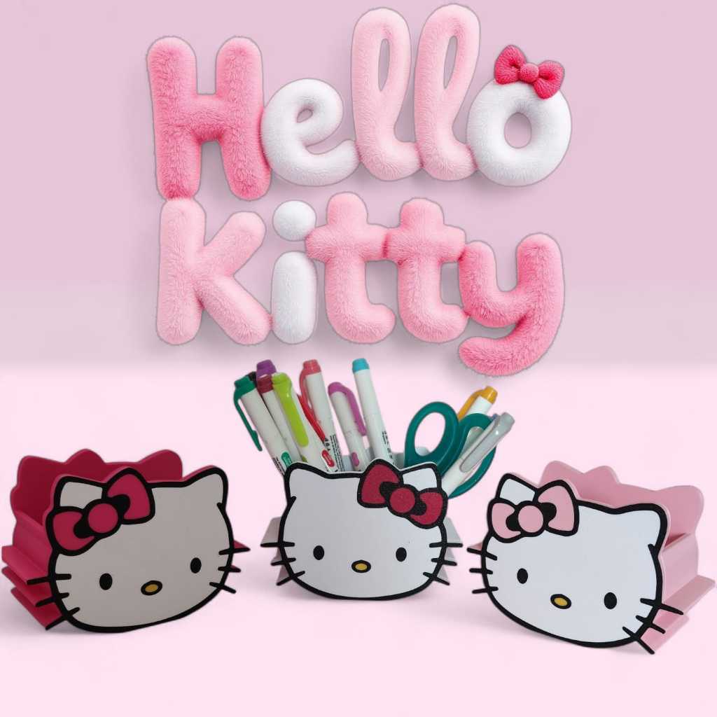 Organizador de mesa, Porta Lapis Canetas Porta Trecos HELLO KITTY e Sua Turma em Oferta na Shopee