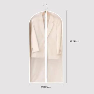 Sacos de vestuário para pendurar roupas com zíper para armazenamento de armário, capa de pendurar para armário roupas