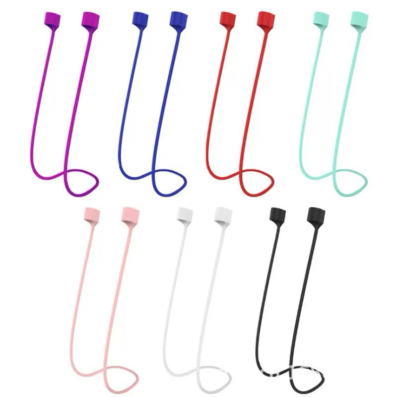 Cordão para fones de ouvido sem fio antiperda  de silicone gancho suporte para fone sem fio