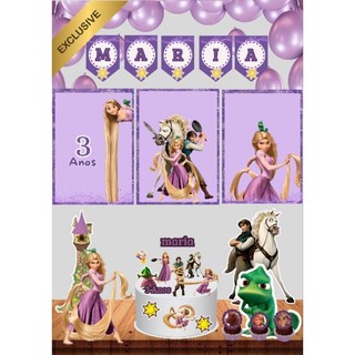 Kit só um Bolinho  Enrolados Rapunzel (EXCLUSIVO) para festa/Aniversários/mêsversário