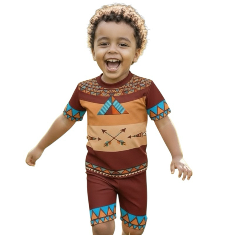 fantasia infantil para o dia do indígena meninos
