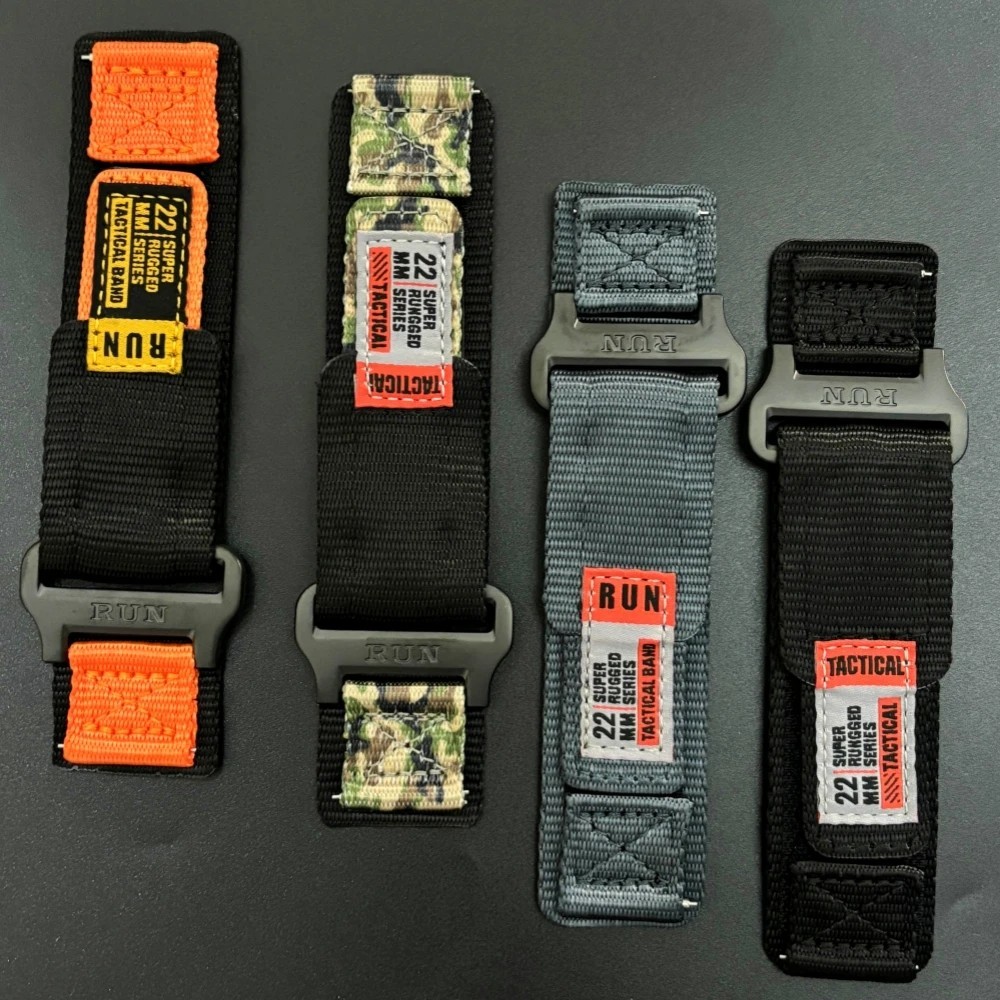 🔥Pulseira tatica esportiva Nylon 22mm Para smartwatch 22mm Ajuste Rápido Esportiva🔥