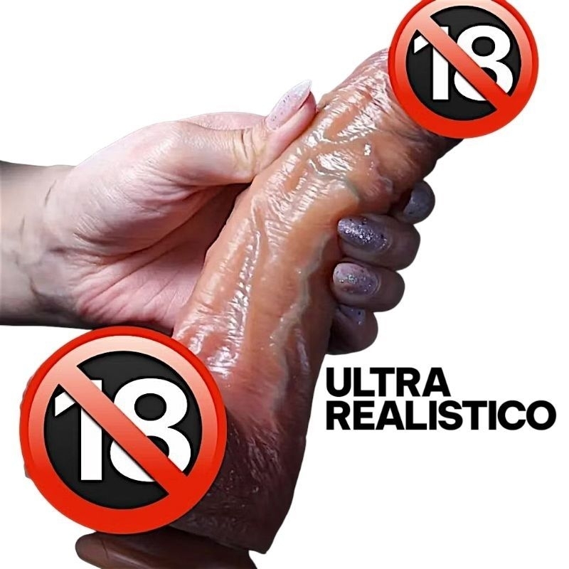 Pinto Pênis de Silicone Realista Macio com Ventosa serve em Cinta Peniana Sexyshop