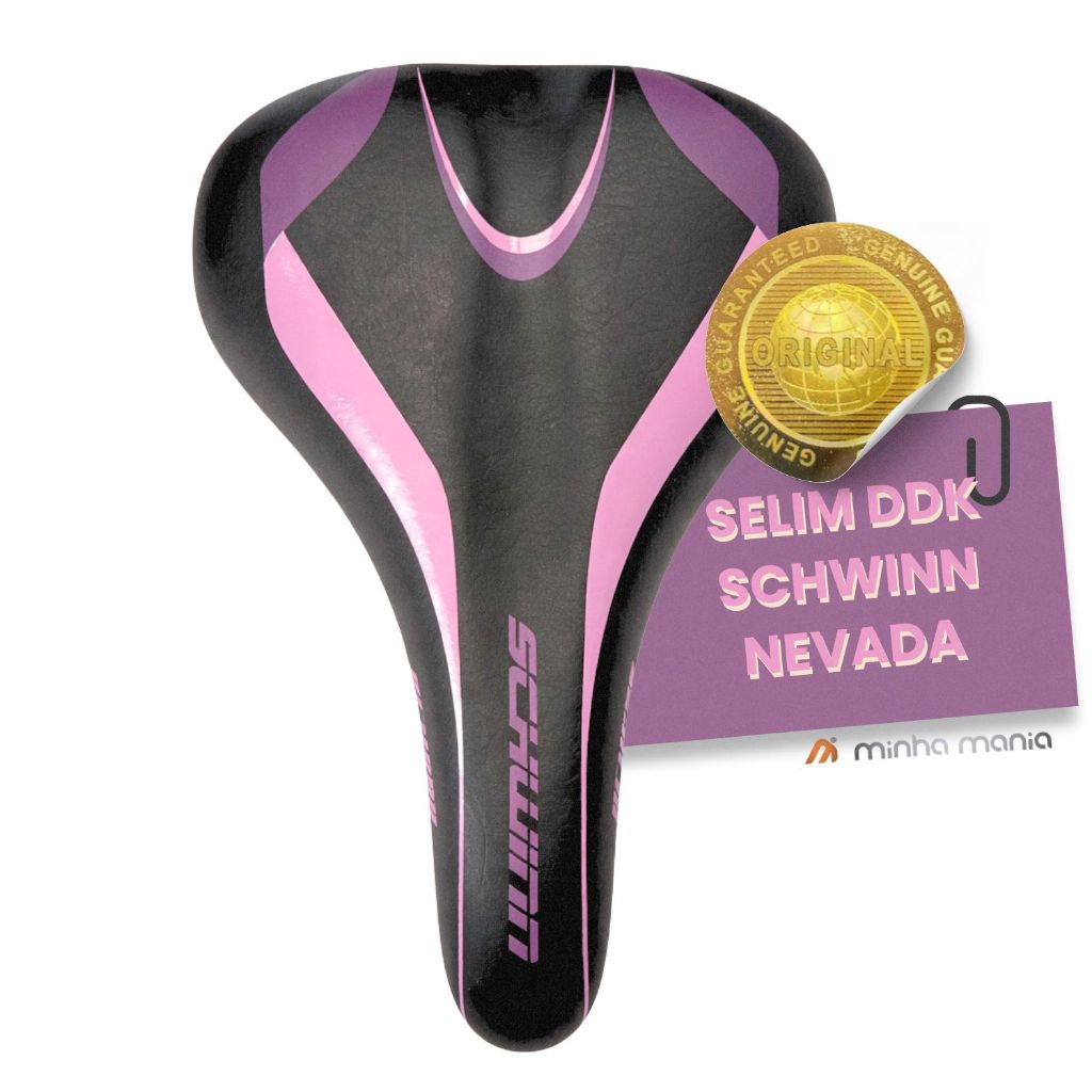 Selim Banco De Bicicleta Feminino DDK Nevada Rosa Schwinn Confortável Macio Para Bike MTB E Urbana