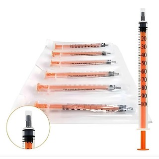 Seringa Para Insulina Sem Agulha Medix Luer Slip 1ml