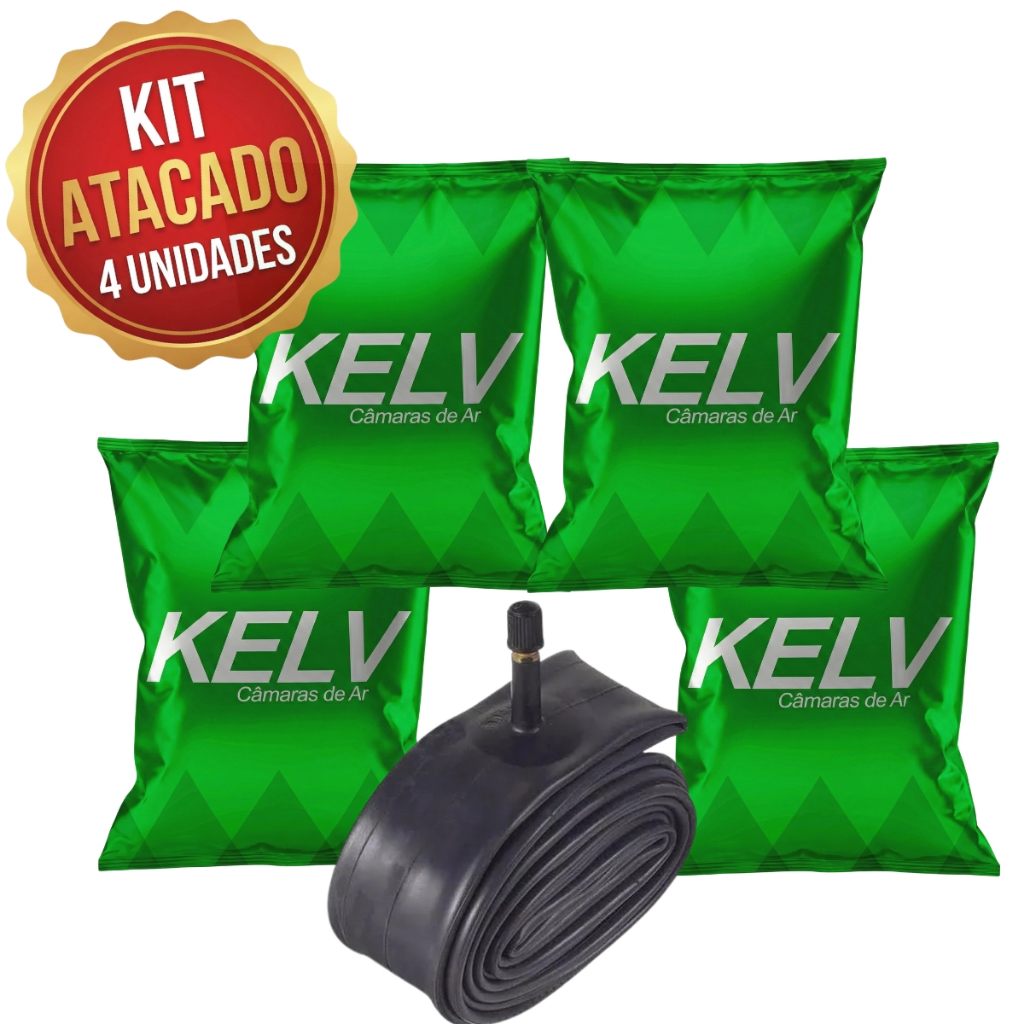 Kit 4 Câmara De Ar Aro 18 Moto CG Titan Fan 125 150 160 YBR Factor Fazer Bico Comum TR4 Reforçada