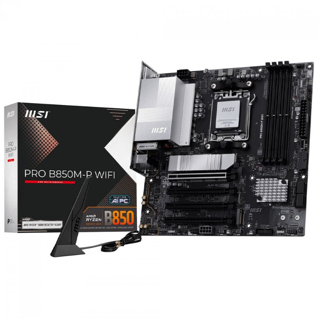 Placa Mãe MSI PRO B850M-P WiFi AM5 DDR5 mATX em Oferta na Shopee