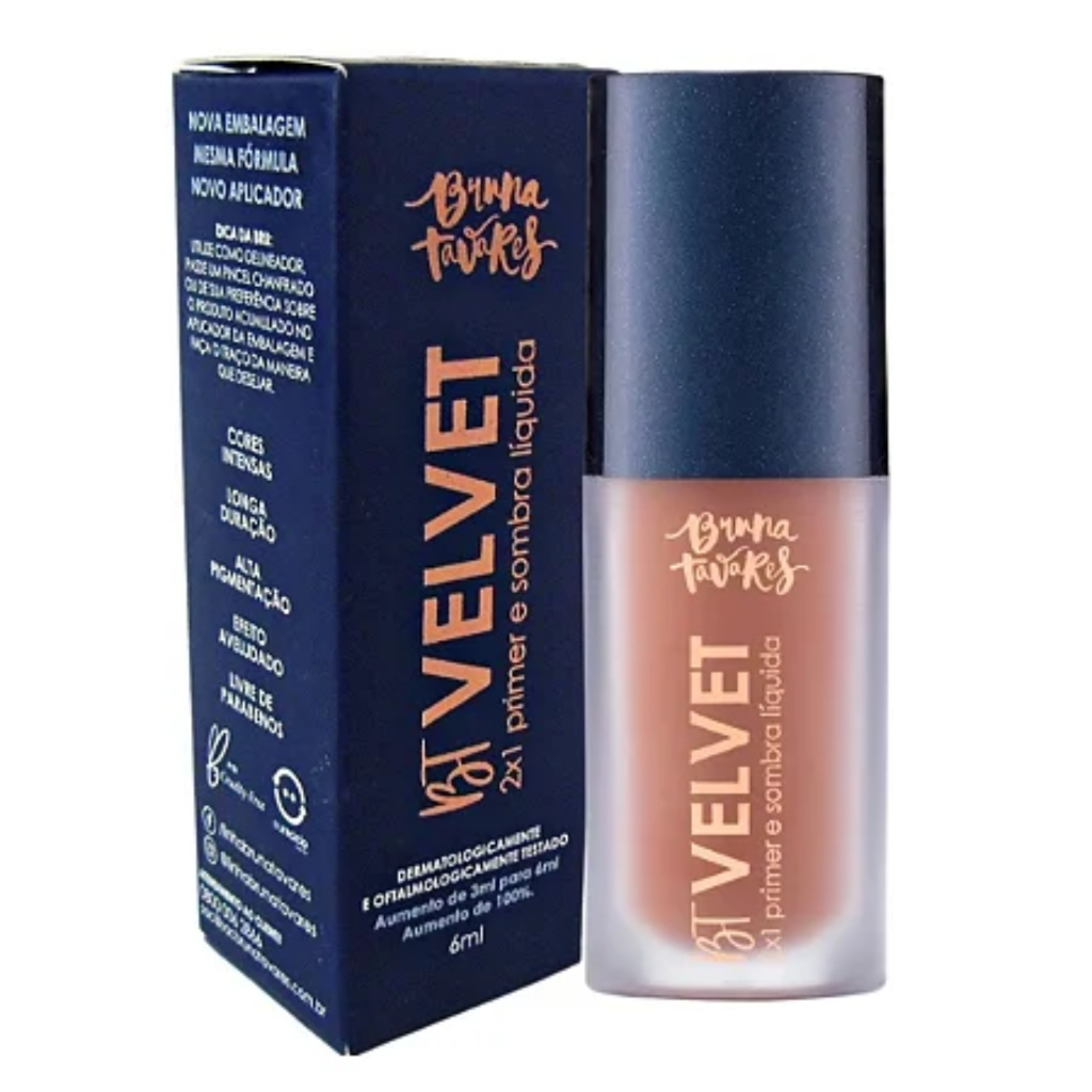 BT Velvet 2X1 Primer e Sombra Líquida Bruna Tavares 6ml em Oferta na Shopee