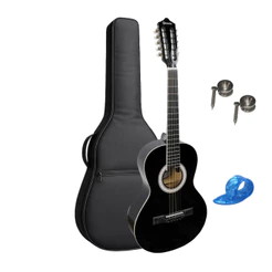 Viola Caipira Acústica Giannini Vs14 Preta + Capa Acolchoada