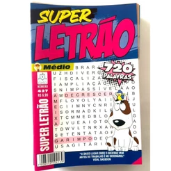 KIT 20 CAÇA PALAVRA LETRÃO SEM REPETIÇÃO