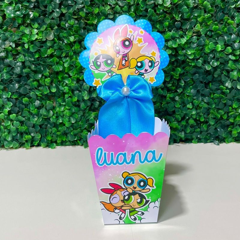 Centro de mesa cachepot Personalizadas MENINAS SUPER PODEROSAS para Decoração de Festas/ Lembrancinhas-/ festa infantil/